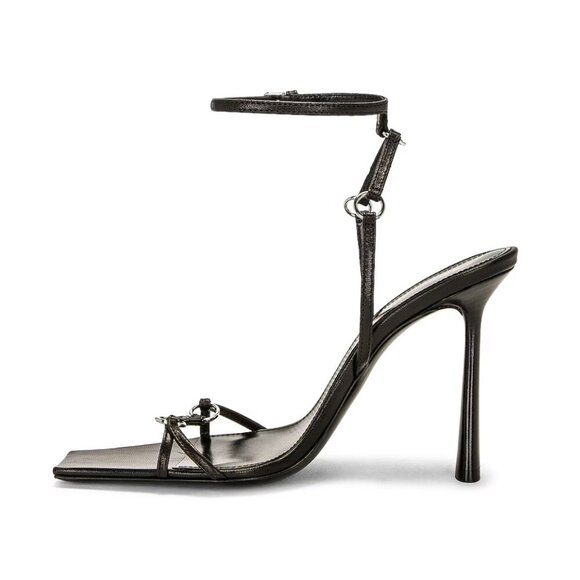 LIKE NEW Saint Laurent Nova Sandal in Nero size 37.5 / US 7.5 - Picture 2 of 11